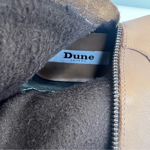 Dune London Women’s Tirrent Winter Brown Leather Knee High Boots - Picture 16 of 16